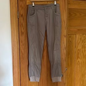 Ronen Chen taupe jogger style pants